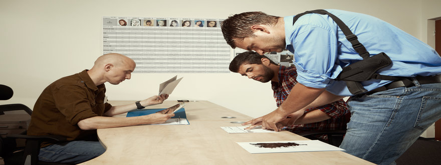 Taking fingerprints to card