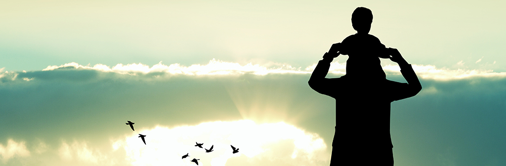 man with child at sunset - avo complaint dismissed